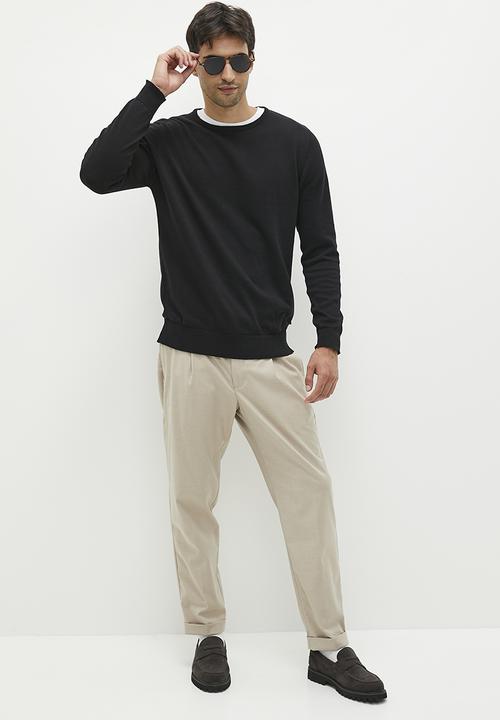 French Connection - Cotton crew - black