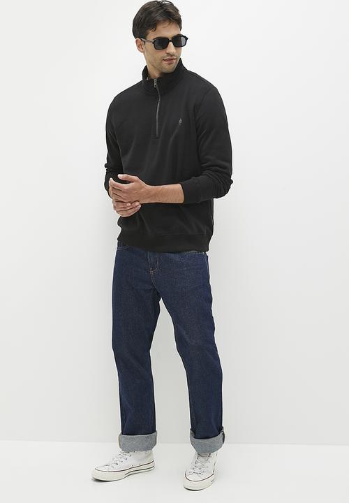French Connection - Fc 1/2 zip - black