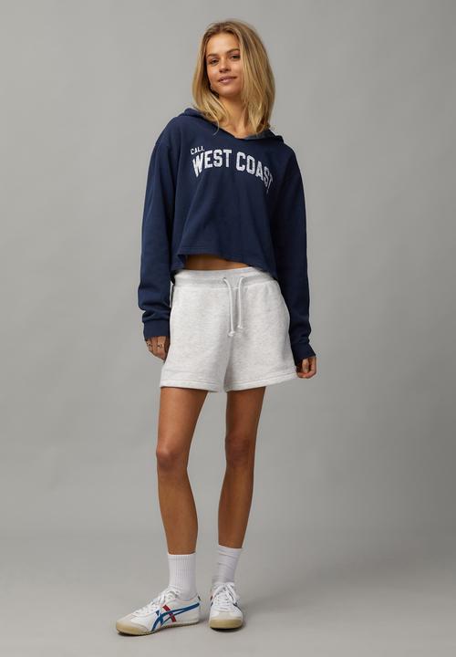 Factorie - V-Neck Hoodie - Washed Navy/West Coast 