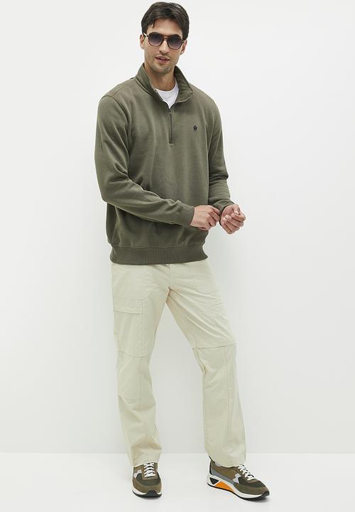 French Connection - Fc 1/2 zip - khaki