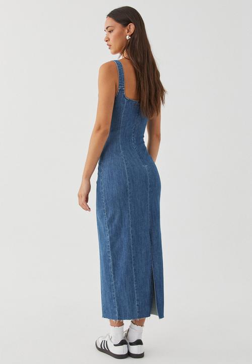 Supré  - Andie Denim Maxi Dress - Stella Blue