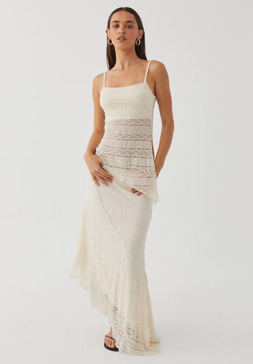 Supré  - Charlie Asymmetrical Textured Skirt - Natural