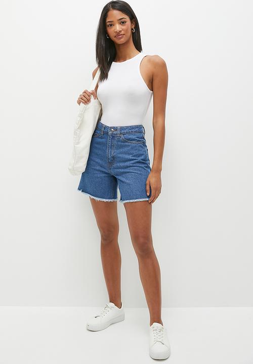 French Connection - Denim short - stone wash