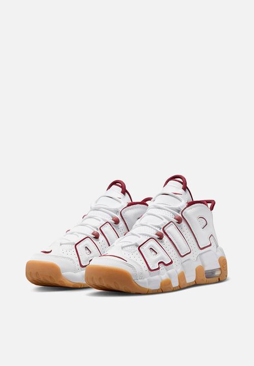 Nike - Nike Air More Uptempo - White/Team Red-Gum Light Brown