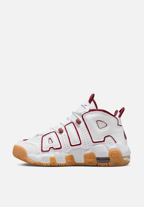 Nike - Nike Air More Uptempo - White/Team Red-Gum Light Brown