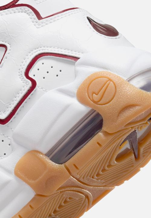 Nike - Nike Air More Uptempo - White/Team Red-Gum Light Brown