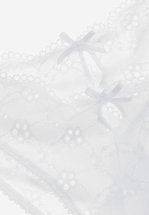 H&M - 2 Pack brazilian briefs - white