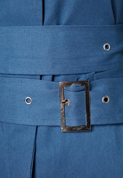 Trendyol - Belted mini dress - indigo