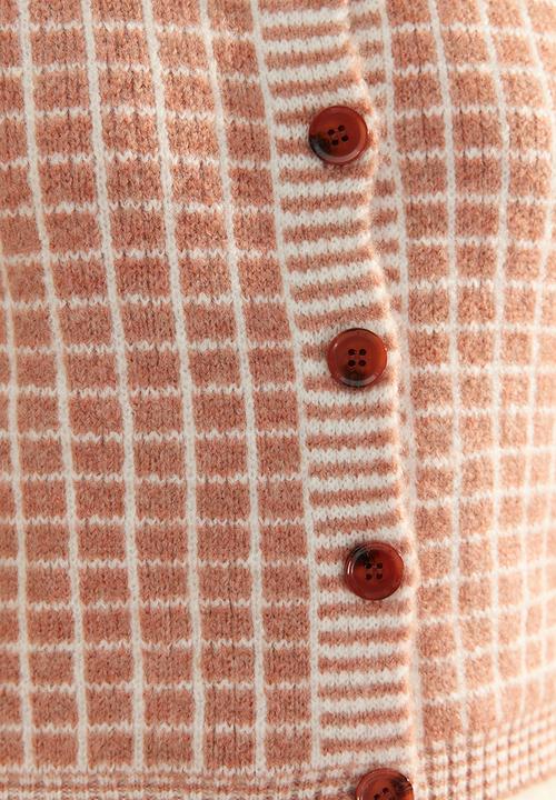 Trendyol - Limited edition patterned cardigan - powder