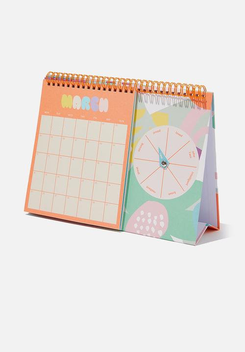 Typo - 2024 spin my wheel calendar - smell the flowers abstract