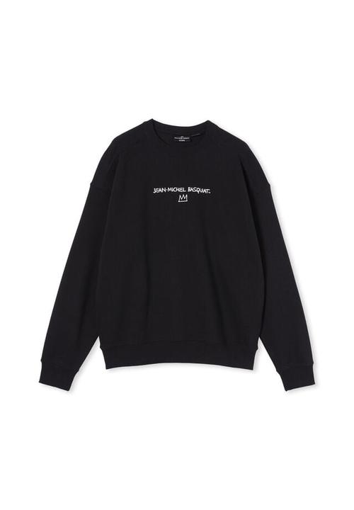 Cotton On - Basquiat oversized crew sweater - lcn bsq black dizzy 