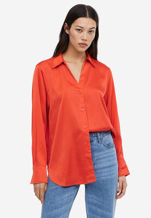 H&M - V-neck blouse - orange
