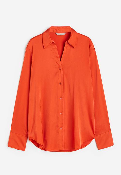 H&M - V-neck blouse - orange