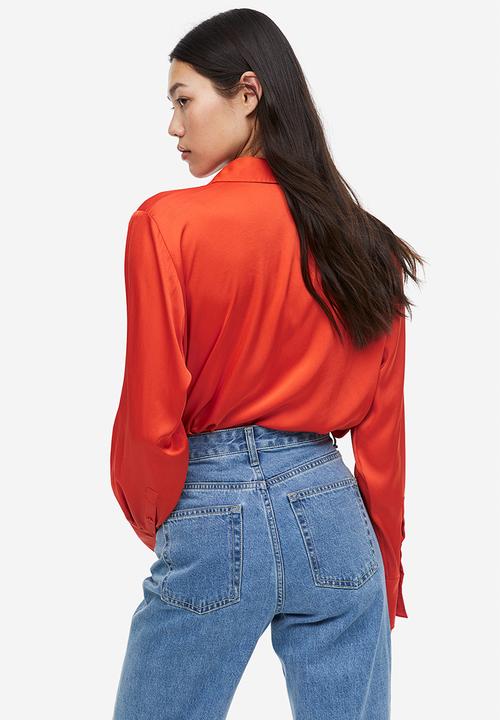 H&M - V-neck blouse - orange