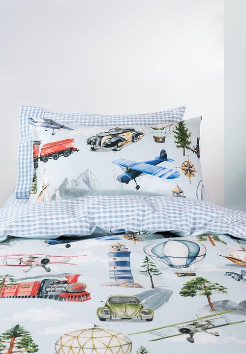 Linen House - Transport tales duvet cover set - multi