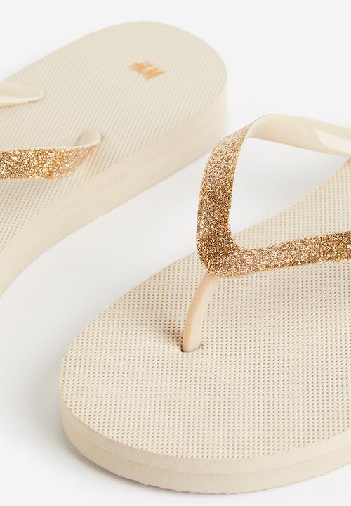 H&M - Flip-flops - light beige