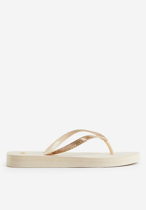 H&M - Flip-flops - light beige