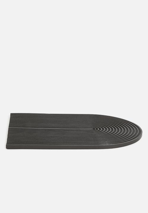 Terrazzo Home - Large arch serving board - black