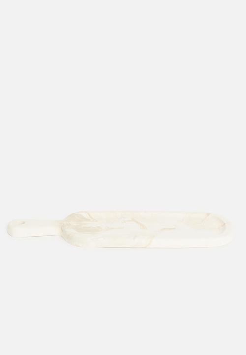 Terrazzo Home - Paddle serving board - natural marble