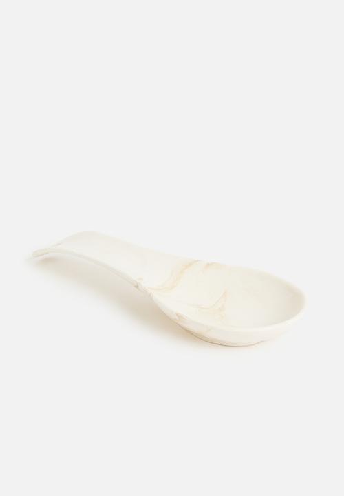 Terrazzo Home - Spoon rest - white marble