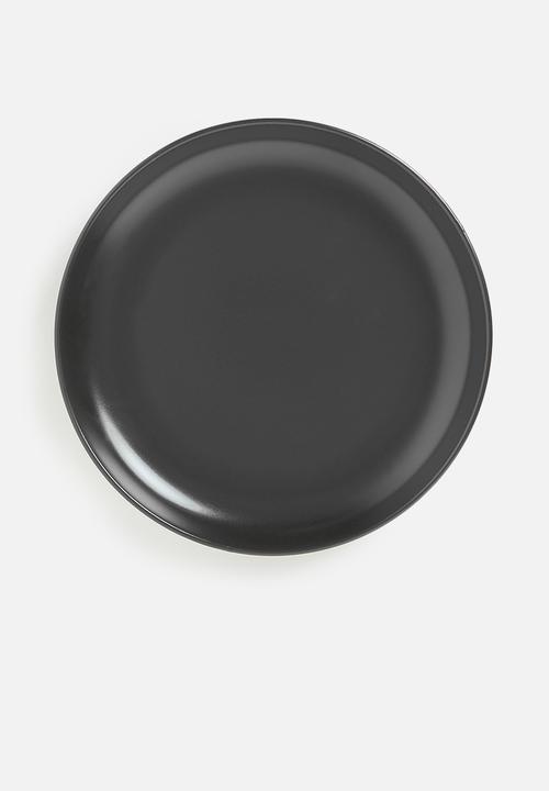 Excellent Houseware - Emble stoneware dinner plate of 4-black