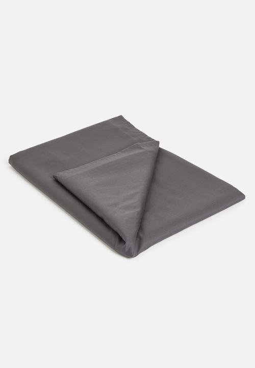 Sixth Floor - T400 Egyptian cotton flat sheet - graphite
