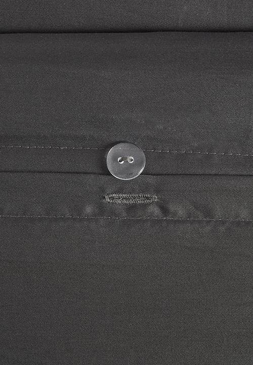 Sixth Floor - T400 Egyptian cotton oxford duvet cover set - graphite