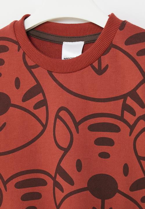 Pop Candy - Printed sweat top - red