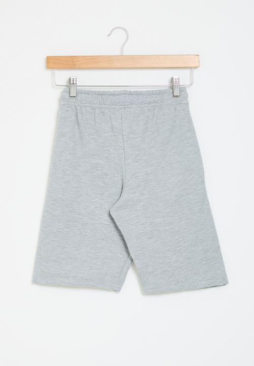 Rebel Republic - Printed sweat shorts - gun metal