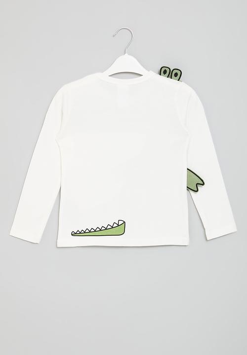 Pop Candy - Printed long sleeve tee - white
