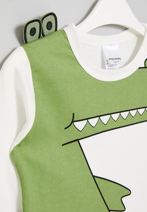 Pop Candy - Printed long sleeve tee - white