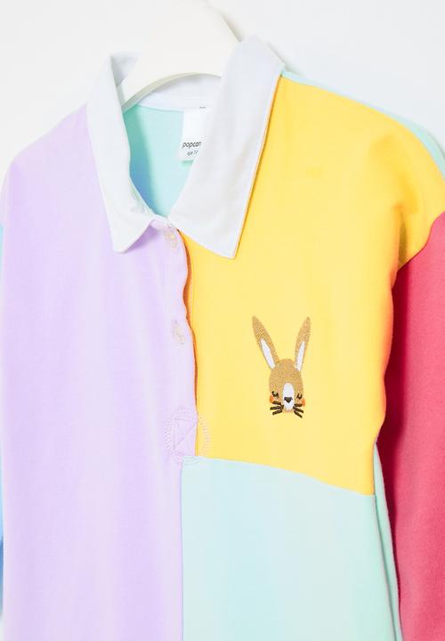 Pop Candy - Colour block golf dress - multi