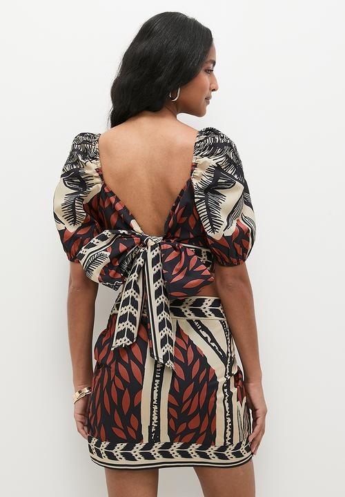 Superbalist - Co-ord printed wrap mini - print