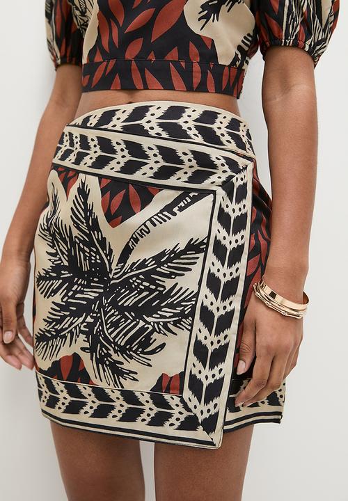Superbalist - Co-ord printed wrap mini - print