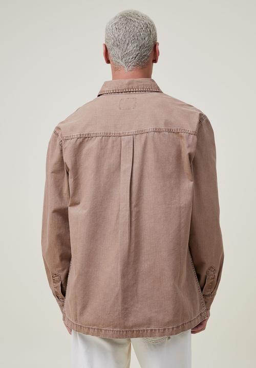 Cotton On - Heavy Overshirt - Sand Ripstop 