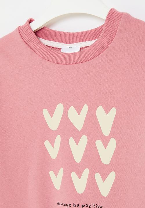 Pop Candy - Frilled sweat top - pink