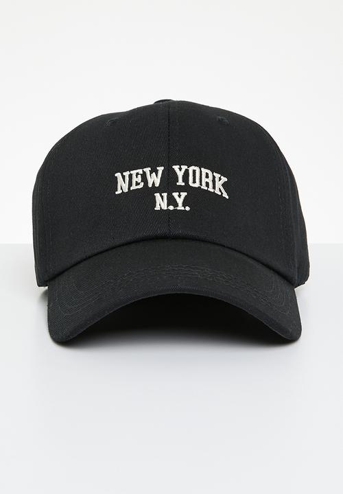 Superbalist - New york logo baseball cap - black