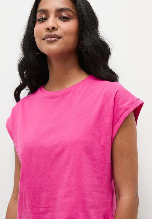 Superbalist - Grown on sleeve top - pink