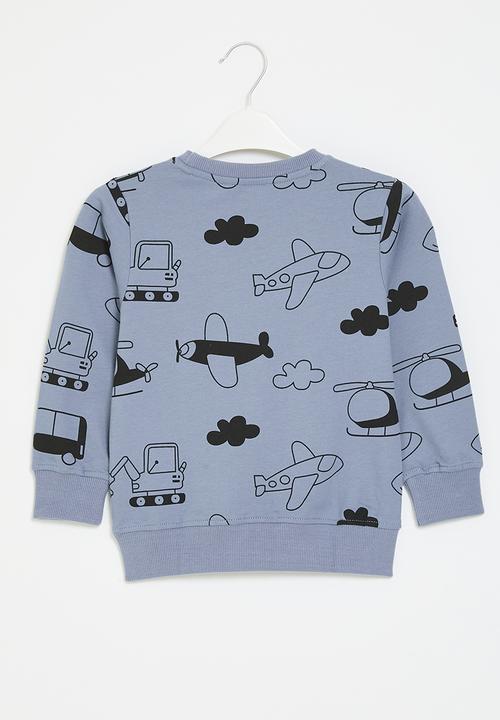 Pop Candy - Printed sweat top - blue
