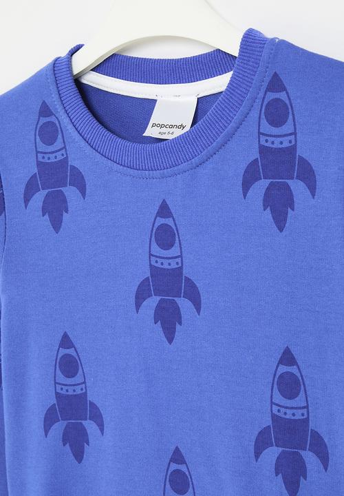 Pop Candy - Printed sweat top - royal blue