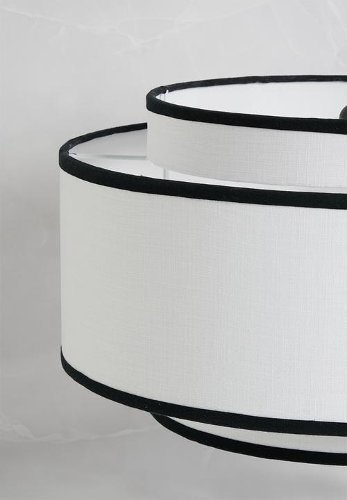 Sixth Floor - Makan pendant light - black & white