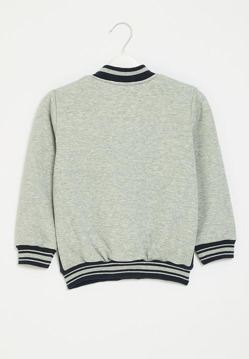 Pop Candy - Baseball jacket - navy & grey