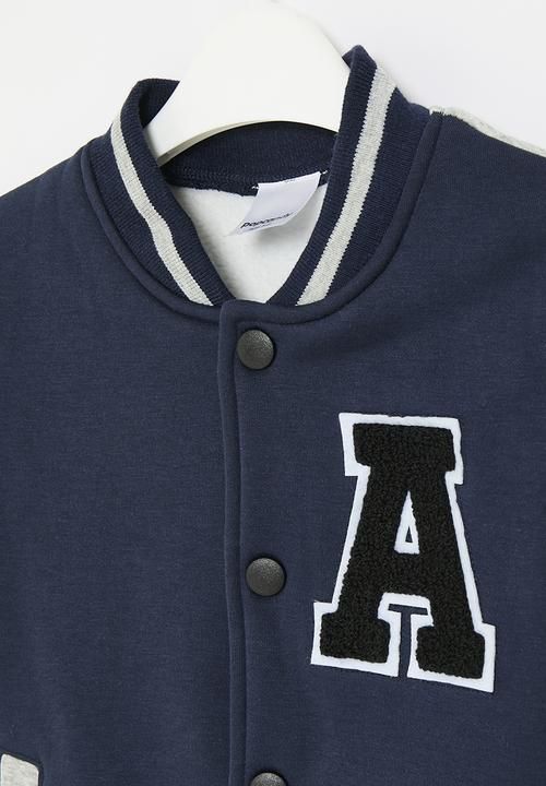 Pop Candy - Baseball jacket - navy & grey
