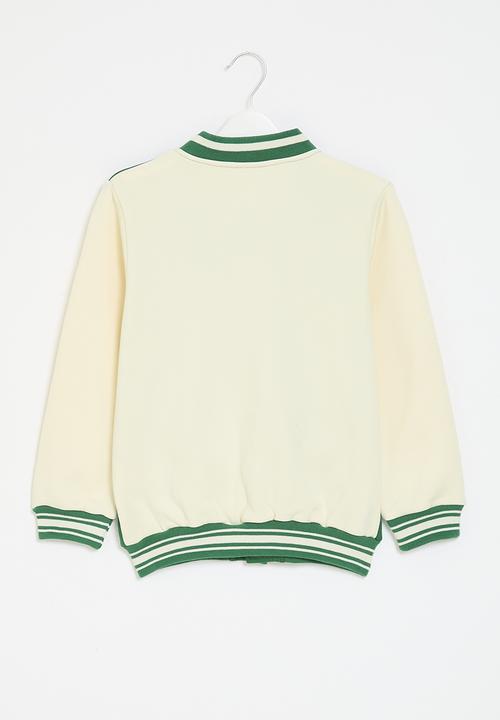 Pop Candy - Baseball jacket - green & ecru