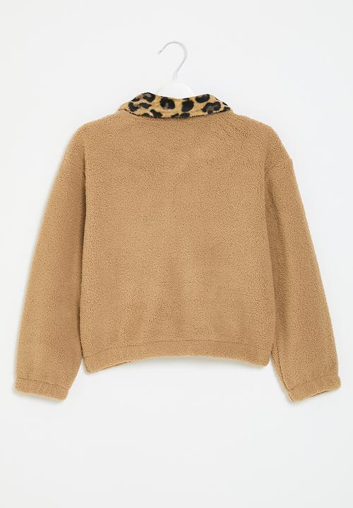 Pop Candy - Zip through jacket - brown