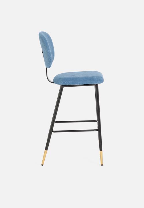 Sixth Floor - Elora bar stool - blue
