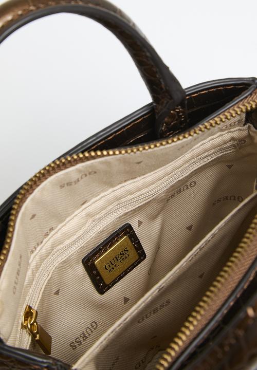 GUESS - James mini satchel - bronze