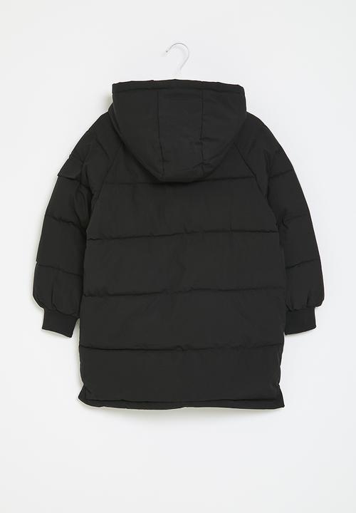 Pop Candy - Hooded puffer - black