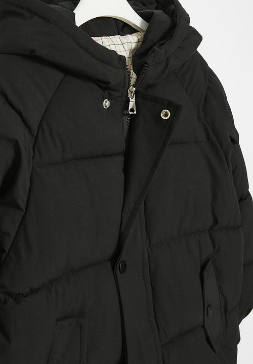 Pop Candy - Hooded puffer - black