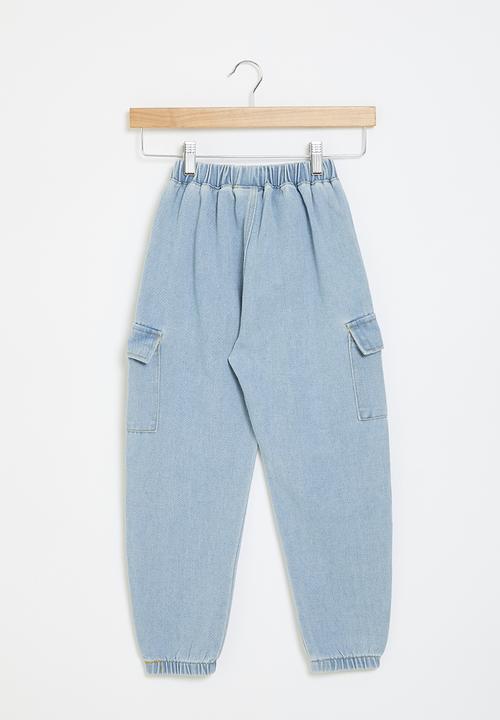 Pop Candy - Denim jogger - light blue